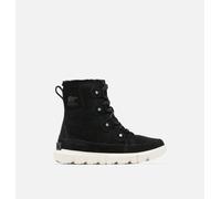 Sorel - Doposci - Explorer Next™ Joan Wp W Black Fawn per Donne, in Pelle - Nero Nero 8 US