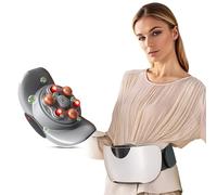 SORELAX Bianstone, massaggiatore addominale automatico, strumento per sfregamento della pancia, doppio uso per vita e addome, massaggio positivo e negativo, sollievo dalla flatulenza, favorisce la