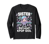 Sorella del Compleanno KPOP Idol Chibi Girls K Pop Theme Maglia a Manica
