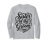 Sorella dello Sposo Festa di Nozze Script Design Maglia a Manica