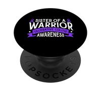 Sorella di un combattente - Supporto per la colite PopSockets PopGrip Adesivo