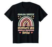 Sorella Maggiore 2026 Arcobaleno Dolce Fratello 2026 Maglietta