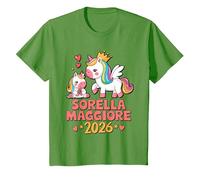 Sorella Maggiore 2026 Regali Sarò Una Sorella Maggiore 2026 Maglietta, Bambini, Erba, 2 Anni