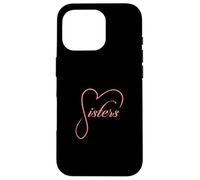 Sorelle Cuore Design Fratelli Amore Famiglia Sis Custodia per iPhone 16 Pro