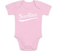 Sorellina Bimba Regalo Neonato Sorella minore Body Neonato Manica Corta 0-3 Mesi Rosa