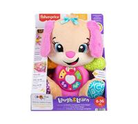 Fisher-Price Giocattolo per l'apprendimento dei Neonati Ridi e Impara Peluche Musicale Sis Smart Stages Rosa; per Bambini dai 6 Mesi in su, multilingue: Italiano, Spagnolo, Portoghese, Inglese, JFD35
