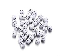 SOREZE 30pcs 8mm Perline di Dadi in Acrilico a Forma Quadrata Colorata Perline distanziatrici sciolte per Gioielli con Ciondolo Braccialetto Fai da Te Accessori per la creazione di Gioielli