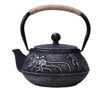 SOREZE Teiera Tradizionale in ghisa Teiera Giapponese Fatta a Mano Bollitore per tè Caffettiere per Adulti Famiglia Madre Amici