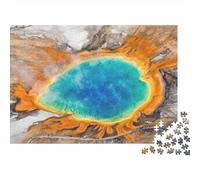 Sorgente Calda Paesaggio Puzzle 1000 Pezzi Carta per Adulti Acqua Blu Gioco di Puzzle 1000 Pezzi Rilassante Famiglia Regalo Decorazione Casa 38x26cm/1000pcs