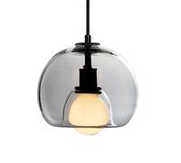 Sorgente luminosa E27 Lampada a sospensione, Lampadario in stile minimalista francese, Paralume creativo in vetro sferico, Lampadari decorativi per sala da pranzo, Comodino, Cucina To pursue happiness