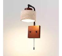 Sorgente luminosa Lampada da parete in travertino giallo, lampada stile ., applique con interruttore a cerniera cablato, camera letto soggiorno balcone apparecchi di illuminazione a