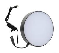 Sorgente luminosa regolabile con anello a LED per microscopio, illuminazione dimmerabile 0-100%, alta resa cromatica, illuminazione uniforme senza sfarfallio, alloggiamento in ABS, ideale per