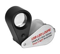 Sorgente Ricaricabile A Colori 13LED Lente D'Ingrandimento per Gi3656