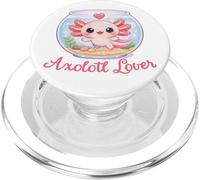 Sorridente Fluffy Gills Axolotl Acquario Amante PopSockets PopGrip per MagSafe