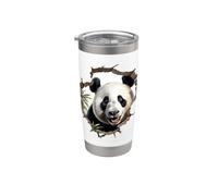 Sorridente Panda Bear Break Through Design Bicchiere termico in acciaio inox doppia parete