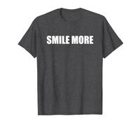 Sorridi Altro Maglietta, Uomo, Grigio Scuro, L