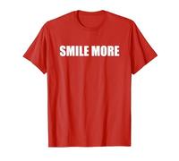 Sorridi Altro Maglietta, Uomo, Rosso, L