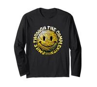 Sorridi attraverso la complessità - Bold Urban Aesthetic Maglia a Manica