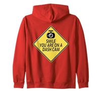 Sorridi Che Sei su Una Dash Cam filmati Dashcam Registrazione Video Felpa con Cappuccio