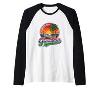 Sorridi Come Un Tramonto Tropicale del Gambia AMA Il Gambia Maglia con Maniche Raglan