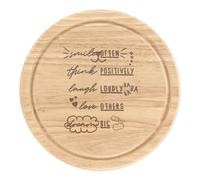 Sorridi Spesso Pensa Positivamente Ridi Forte Tagliere Rotondo Per Formaggio