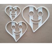 Sorriso Cuore Faccia Felice Forma Biscotti Taglierino Dough Pasta Ripieno Sharp