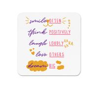 Sorriso Spesso Pensare Positively Laugh Loudly Frigo Magnete - Divertente