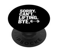 Sorry Can't Lifting Bye Fitness Umorismo Palestra Vita PopSockets PopGrip Adesivo