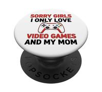 Sorry Girls Amo Solo I Videogiochi E Mia Mamma PopSockets PopGrip Adesivo