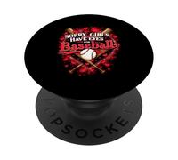 Sorry Girls I Only Have Eyes For Baseball Boy San Valentino PopSockets PopGrip Adesivo