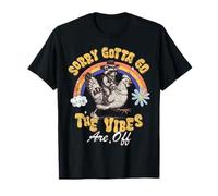 Sorry Gotta Go The Vibes Are Off Meme Quote Funny Raccoon Maglietta