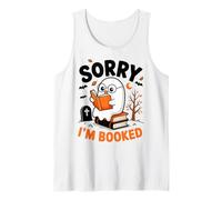 Sorry I am Booked Reading Nerd per Topi di Biblioteca Regalo Uomini Donne Canotta