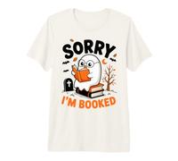 Sorry I am Booked Reading Nerd per Topi di Biblioteca Regalo Uomini Donne Maglietta Premium
