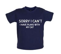 Sorry I Can'T , Have Piani With My Gatto - Bambino T-Shirt / Body - Animali