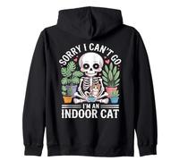 Sorry I Can't I Have Plans with My Indoor Cat Cat Owners Felpa con Cappuccio