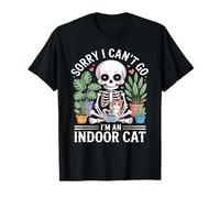 Sorry I Can't I Have Plans with My Indoor Cat Cat Owners Maglietta