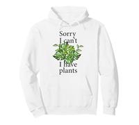 Sorry i Can't i Have Plants. Monstera Felpa con Cappuccio