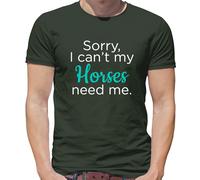 Sorry I Can'T il Mio Cavalli Needs Me - T-Shirt - da Moto Corsa Love Fattore