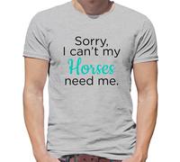 Sorry I Can'T il Mio Cavalli Needs Me - T-Shirt - da Moto Corsa Love Fattore