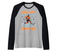 Sorry I Can't I'm in The Penalty Box Giocatore di Hockey - Maglia con Maniche Raglan