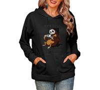 Sorry I Can't I'm Very Busy Coffee Bradipo 3D Stampato Donne Peluche Felpe Moda Felpa con Cappuccio Manica Lunga con Cappuccio Pullover Top