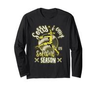 Sorry I Can't It's Softball Stagione Donna Ragazza Giocatore Sport Maglia a Manica