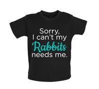 Sorry I Can'T My Conigli Needs Me - T-Shirt / Body - Nano Lop Olandese
