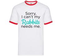 Sorry I Can'T My Conigli Needs Me - Uomo Suoneria - Nano Lop Olandese Coniglio