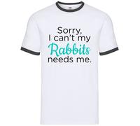 Sorry I Can'T My Conigli Needs Me - Uomo Suoneria - Nano Lop Olandese Coniglio