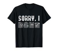 Sorry I DGAF Guitar Player Guitar Chord Music Guitarist Maglietta