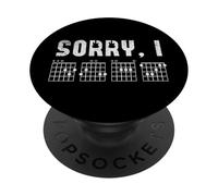 Sorry I DGAF Guitar Player Guitar Chord Music Guitarist PopSockets PopGrip Adesivo