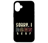 Sorry I DGAF Guitar Players Guitar Lover Bass Player Chords Custodia per iPhone 16 Plus