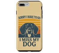 Sorry I have to go I Miss My Dog Bassotto Retro Custodia per iPhone 7 Plus/8 Plus