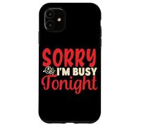 Sorry I'm Busy Tonight Voodoo Doll Shirt Donna Uomo Halloween Custodia per iPhone 11